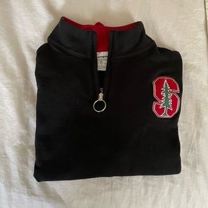 Champion Stanford Quarter Zip Size M